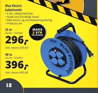 Blue Electric kabeltromle
