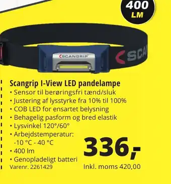Scangrip I-View LED pandelampe