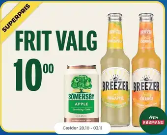 Netto Somersby eller breezer, 33 cl tilbud