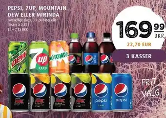Scandinavian Park Pepsi, 7up, mountain dew eller mirinda tilbud