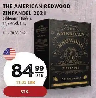 Scandinavian Park The american redwood zinfandel 2021 tilbud