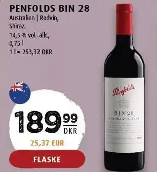 Scandinavian Park Penfolds bin 28 tilbud