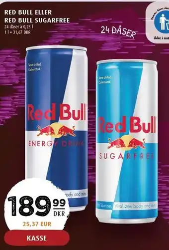 Scandinavian Park Red bull eller red bull sugarfree tilbud