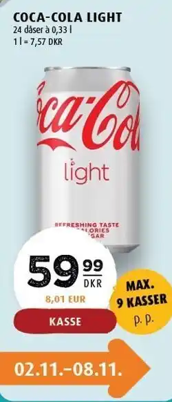 Scandinavian Park Coca-cola light tilbud