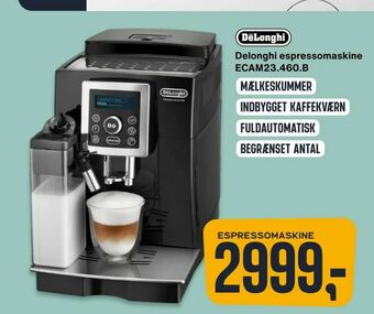 Skousen Delonghi espressomaskine ECAM23460.B tilbud