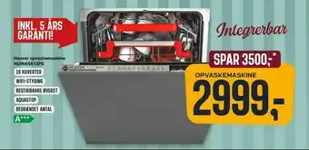 Skousen Hoover opvaskemaskine HDIN4S613PS tilbud