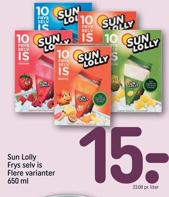 REMA 1000 Sun Lolly 650 ml tilbud