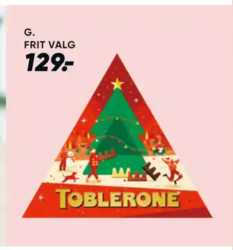 Bilka Toblerone julekalender tilbud
