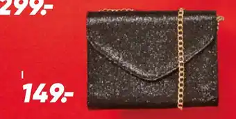 Bilka Taske med glitter tilbud
