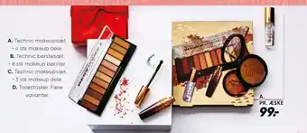 Bilka Technic makeupsæt tilbud