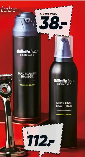 Gillettelabs barberskum eller -gel