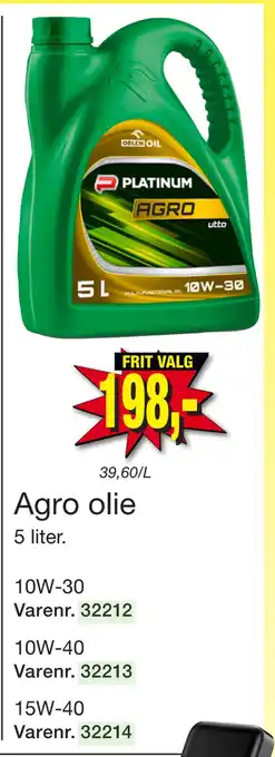 Harald Nyborg Agro olie tilbud