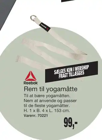 Harald Nyborg Rem til yogamåtte tilbud