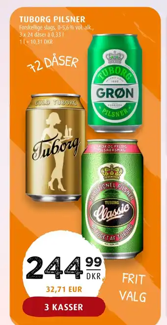 Scandinavian Park Tuborg pilsner tilbud
