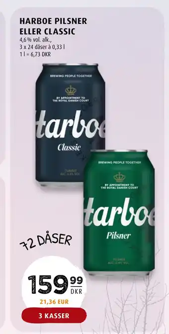 Scandinavian Park Harboe pilsner eller classic tilbud