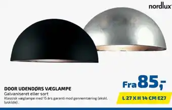 Door udendørs lampe