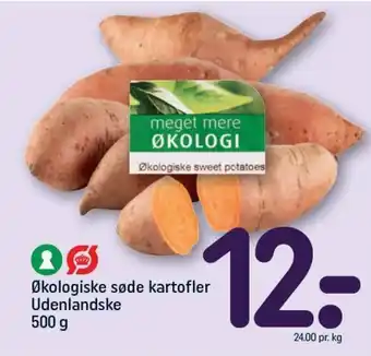 REMA 1000 Økologiske søde kartofler Udenlandske 500 g tilbud