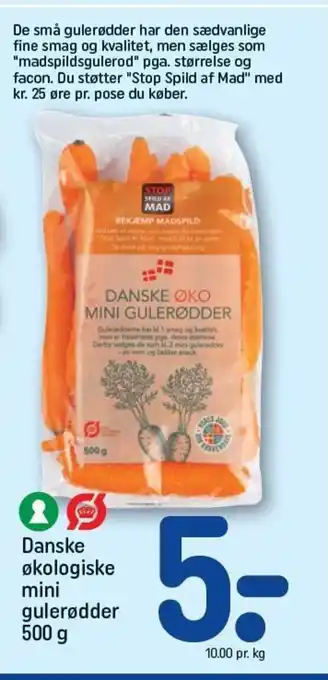 REMA 1000 Danske økologiske mini gulerødder 500 g tilbud