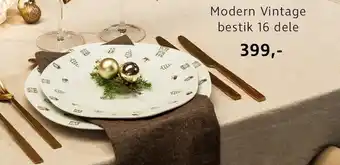 Sinnerup Modern vintage bestik 16 dele tilbud