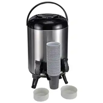 Termobeholder 9 l 23 cm sølvfarvet