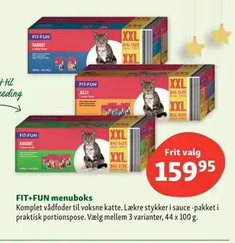 Maxi Zoo Fit+fun menuboks tilbud