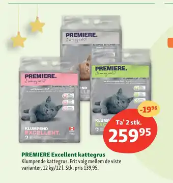 Maxi Zoo Premiere excellent kattegrus tilbud