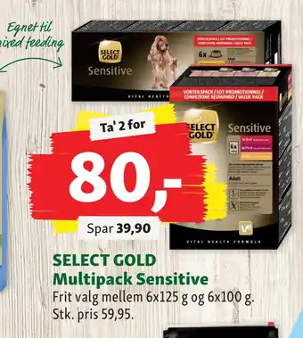Maxi Zoo Select gold multipack sensitive tilbud