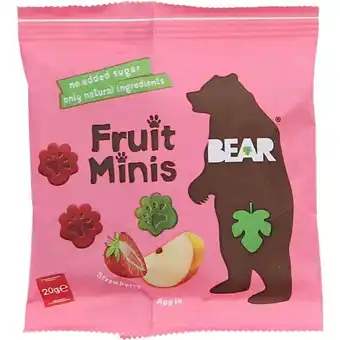 Bear - 2 x paws jordbær & æble