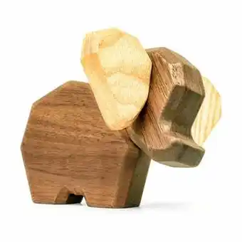 Imerco Fablewood elefant - h 8 cm - magnetisk - valnødde-/asketræ tilbud