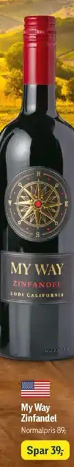 Føtex My Way Zinfandel tilbud