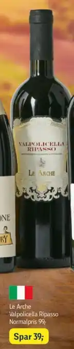 Føtex Le Arche Valpolicella Ripasso tilbud