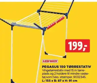 jem & fix PEGASUS 150 TØRRESTATIV tilbud