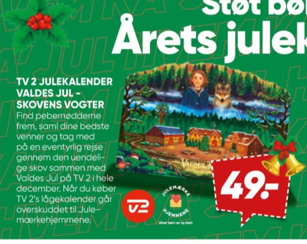 Tv2 julekalender tilbud hos Bilka