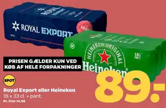 Netto Export øl tilbud