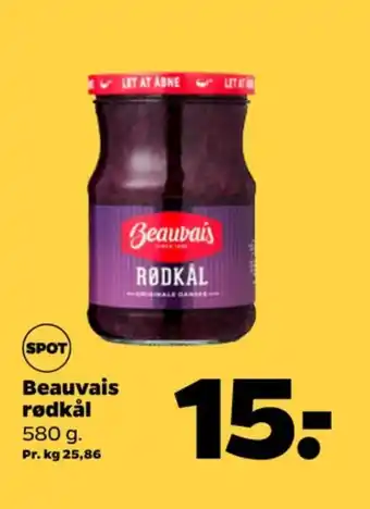 Netto Beauvais rødkål-syltet tilbud