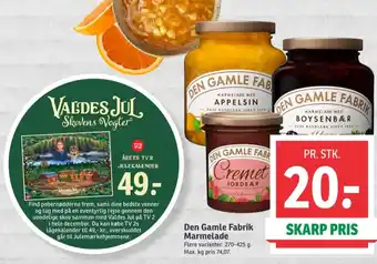 SPAR Den gamle fabrik appelsinmarmelade tilbud