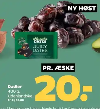 Netto Green dates dadler tilbud