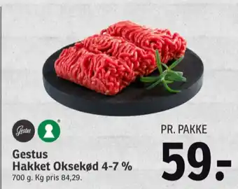 SPAR Gestus hakket oksekød 7-10% tilbud
