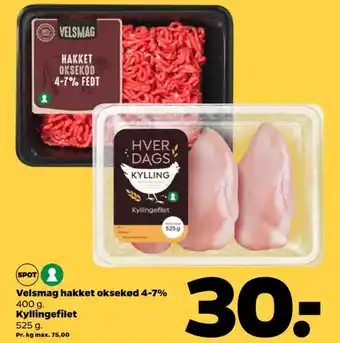 Netto Hverdags kyllingebrystfilet tilbud