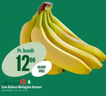 Min Købmand Grøn balance bananer tilbud