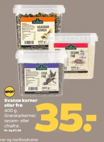 Netto Svansø græskarkerner tilbud