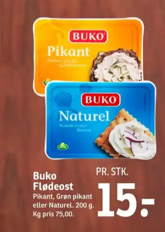 SPAR Buko flødeost pikant tilbud