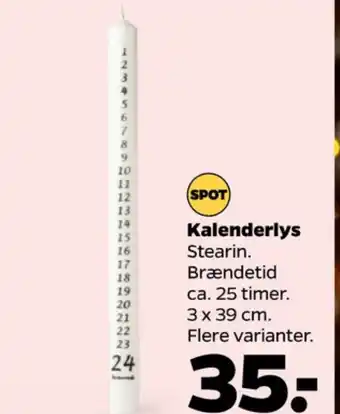 Netto Ukendt kalenderlys tilbud