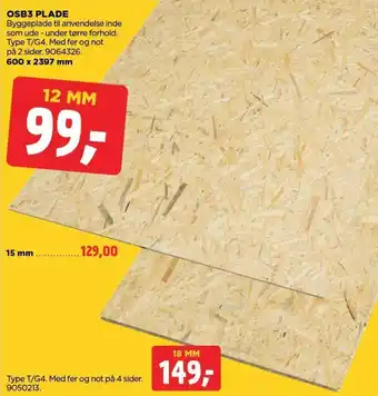 jem & fix OSB3 PLADE tilbud