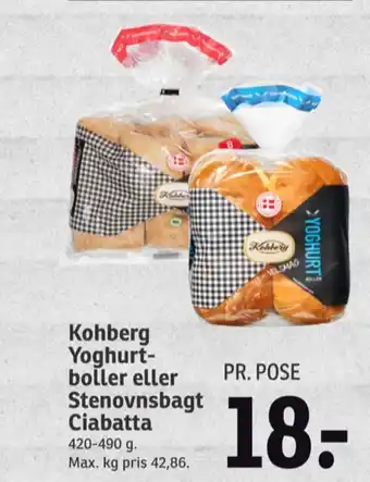 SPAR Kohberg yoghurtboller tilbud
