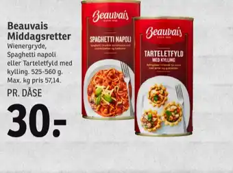 Beauvais tarteletfyld med kylling