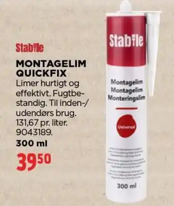 jem & fix Stabile MONTAGELIM QUICKFIX tilbud