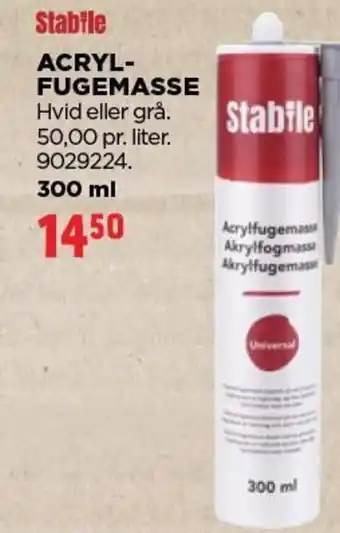 jem & fix Stabile ACRYL- FUGEMASSE tilbud