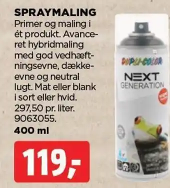 jem & fix SPRAYMALING tilbud