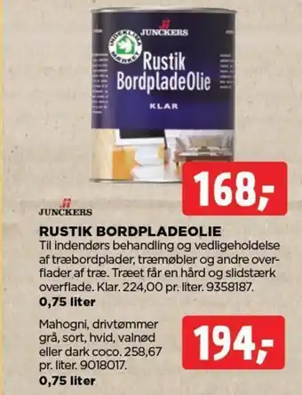jem & fix RUSTIK BORDPLADEOLIE tilbud